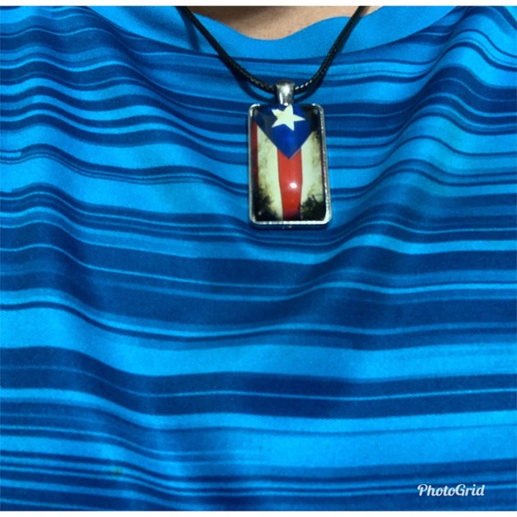 Necklace With Steel Plated Glass Cabochon Choker - Picture 2 of 5